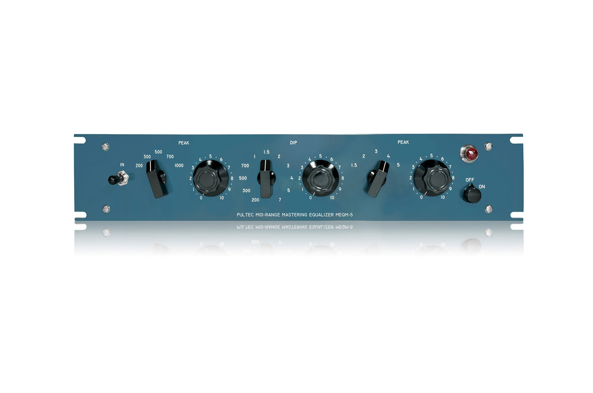Pultec MEQM-5-SS midrange equalizer — front panel