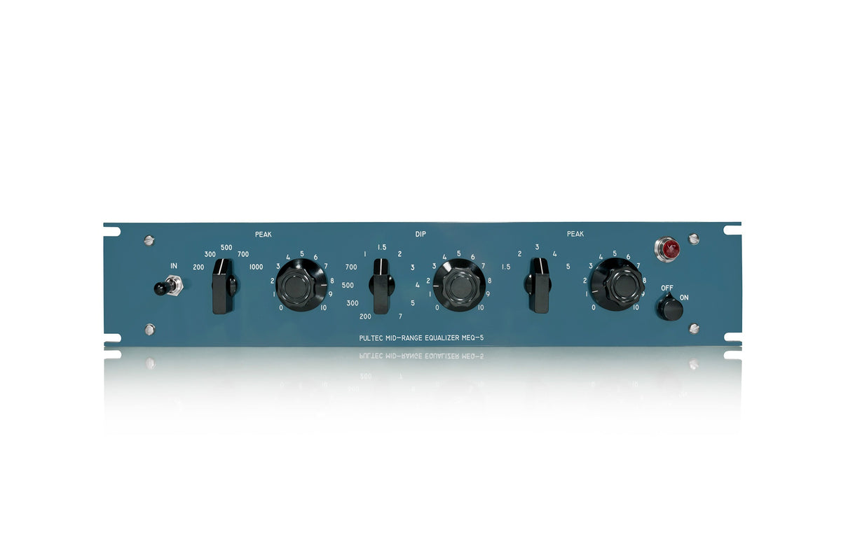 Pultec MEQ-5 midrange equalizer — front panel