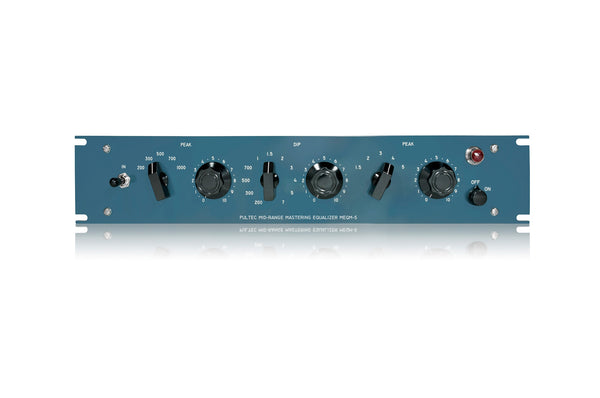 Pultec MEQM-5-SS midrange equalizer — front panel